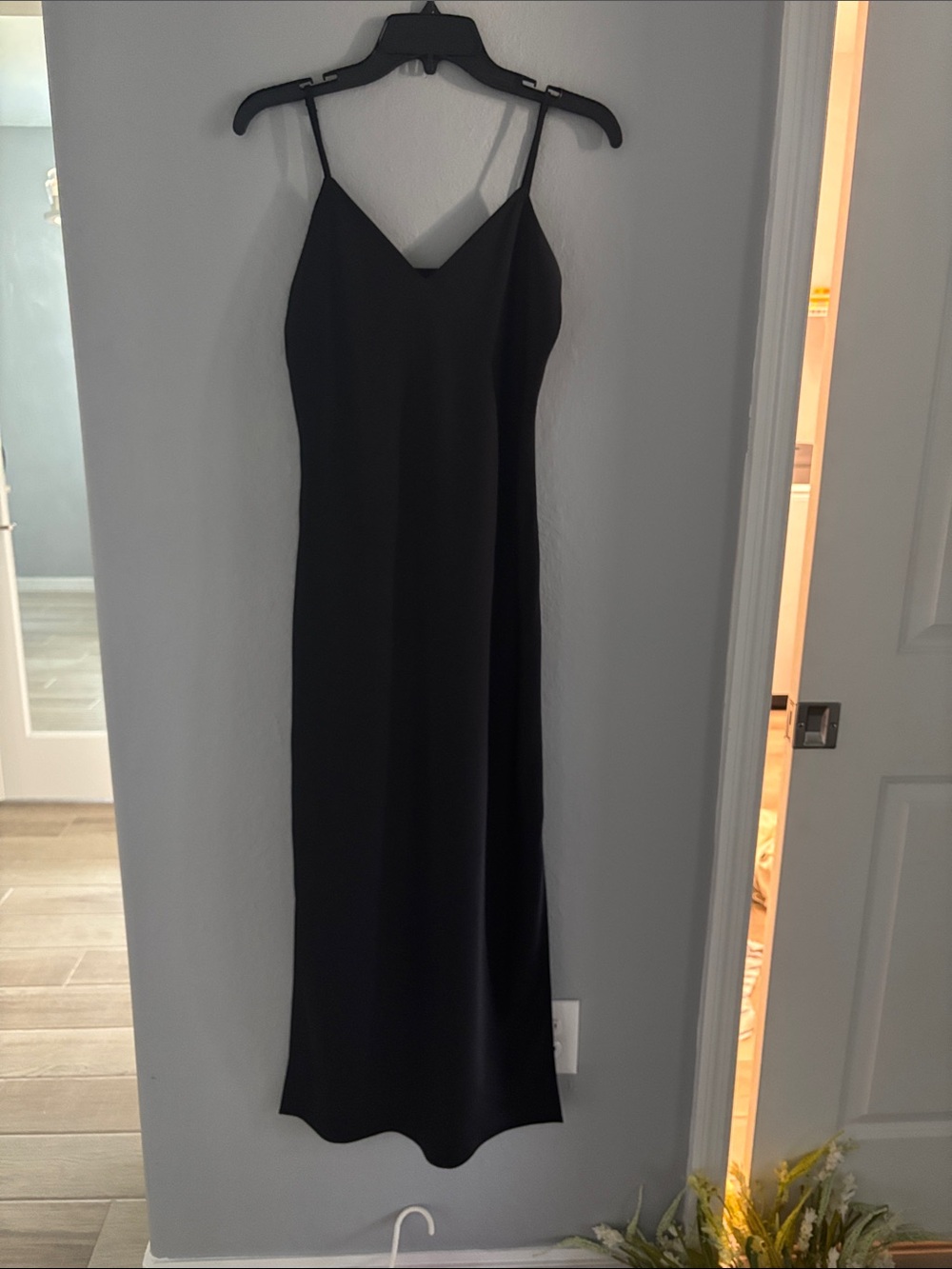 Classic Black Slip Dress - Women